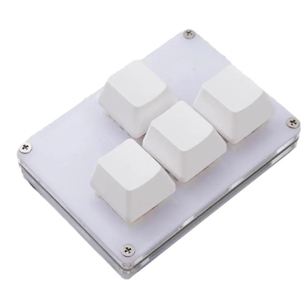 4 Keys Mini Keyboard Direction Arrows Keypad Up Down Left Right DIY Custom Programming Shortcuts USB Mechanical Keypad White