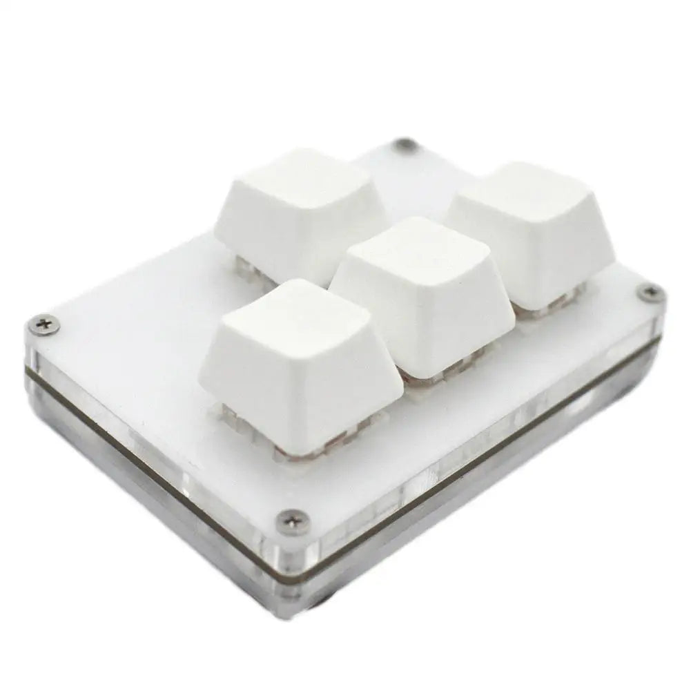 4 Keys Mini Keyboard Direction Arrows Keypad Up Down Left Right DIY Custom Programming Shortcuts USB Mechanical Keypad White