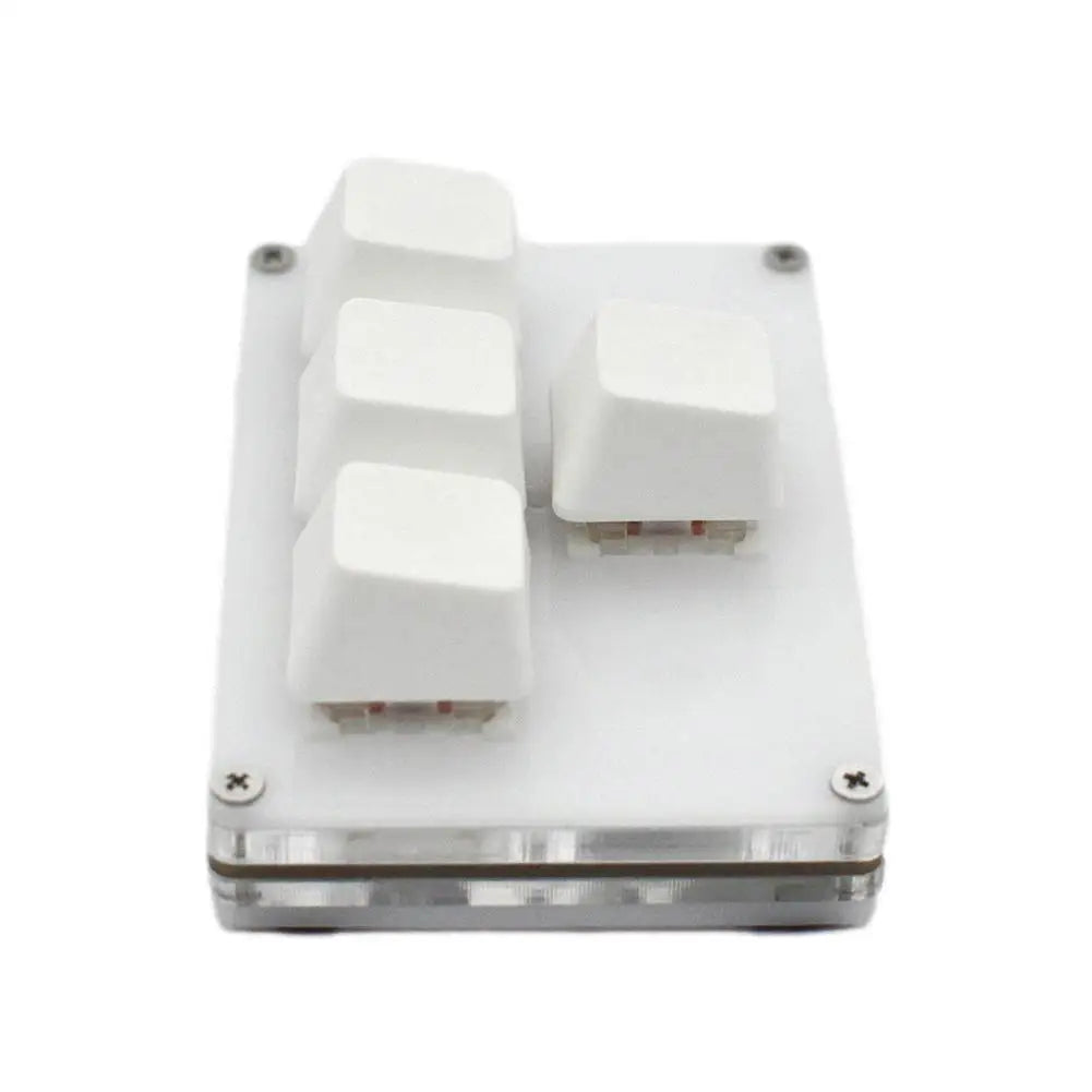 4 Keys Mini Keyboard Direction Arrows Keypad Up Down Left Right DIY Custom Programming Shortcuts USB Mechanical Keypad White