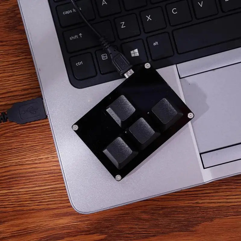 4 Keys Mini Keyboard Direction Arrows Keypad Up Down Left Right DIY Custom Programming Shortcuts USB Mechanical Keypad White
