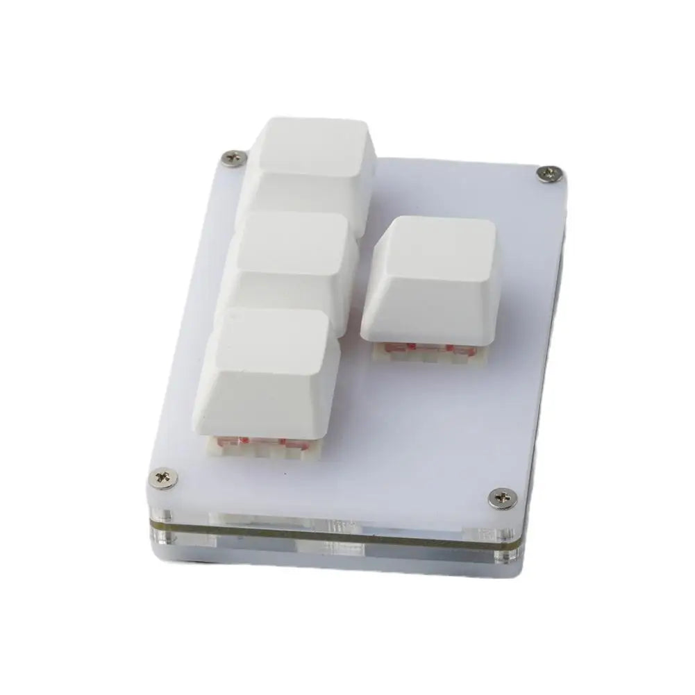 4 Keys Mini Keyboard Direction Arrows Keypad Up Down Left Right DIY Custom Programming Shortcuts USB Mechanical Keypad White