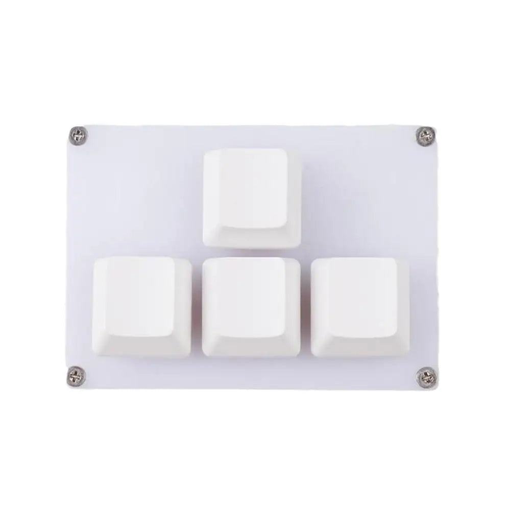 4 Keys Mini Keyboard Direction Arrows Keypad Up Down Left Right DIY Custom Programming Shortcuts USB Mechanical Keypad White
